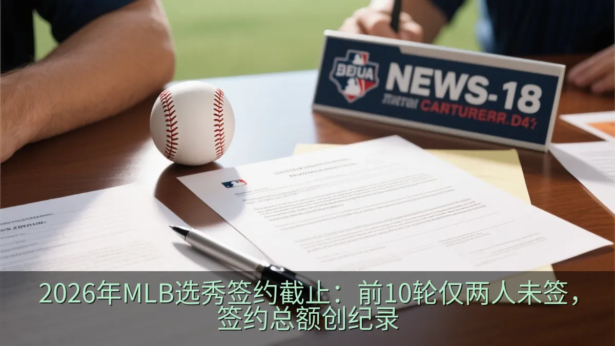 2026年MLB选秀签约截止：前10轮仅两人未签，签约总额创纪录